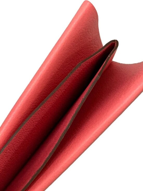 HERMES H Sellier Rose Azalee Veau Epsom W Card Case main image 4